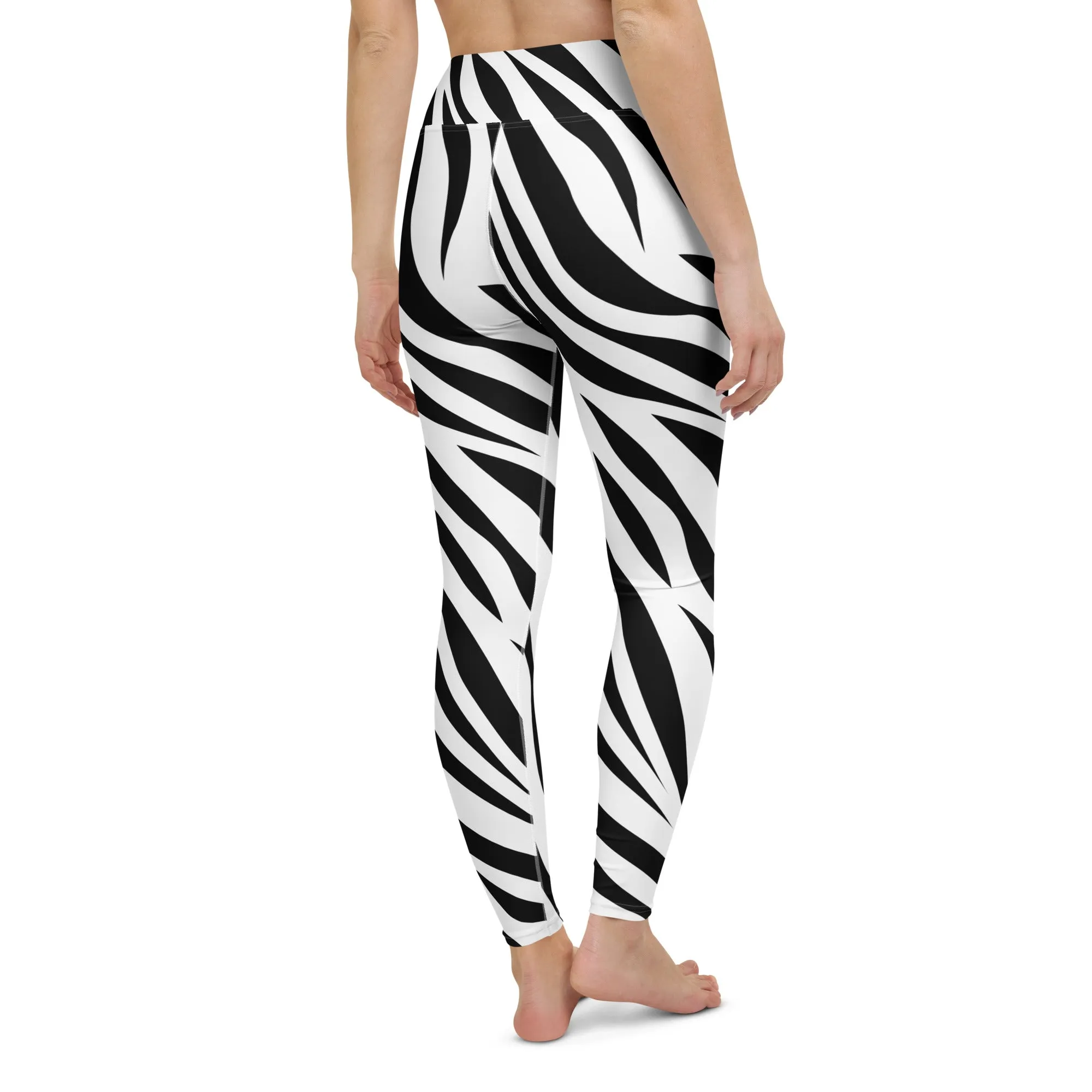 Zebra High-waist Yoga Leggings