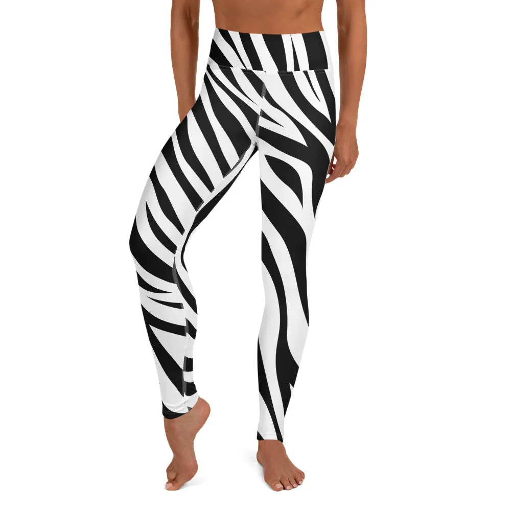 Zebra High-waist Yoga Leggings
