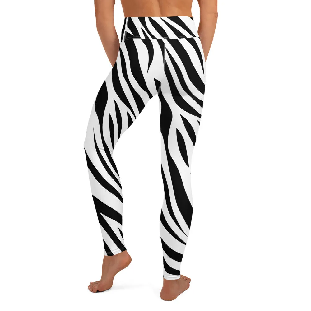 Zebra High-waist Yoga Leggings