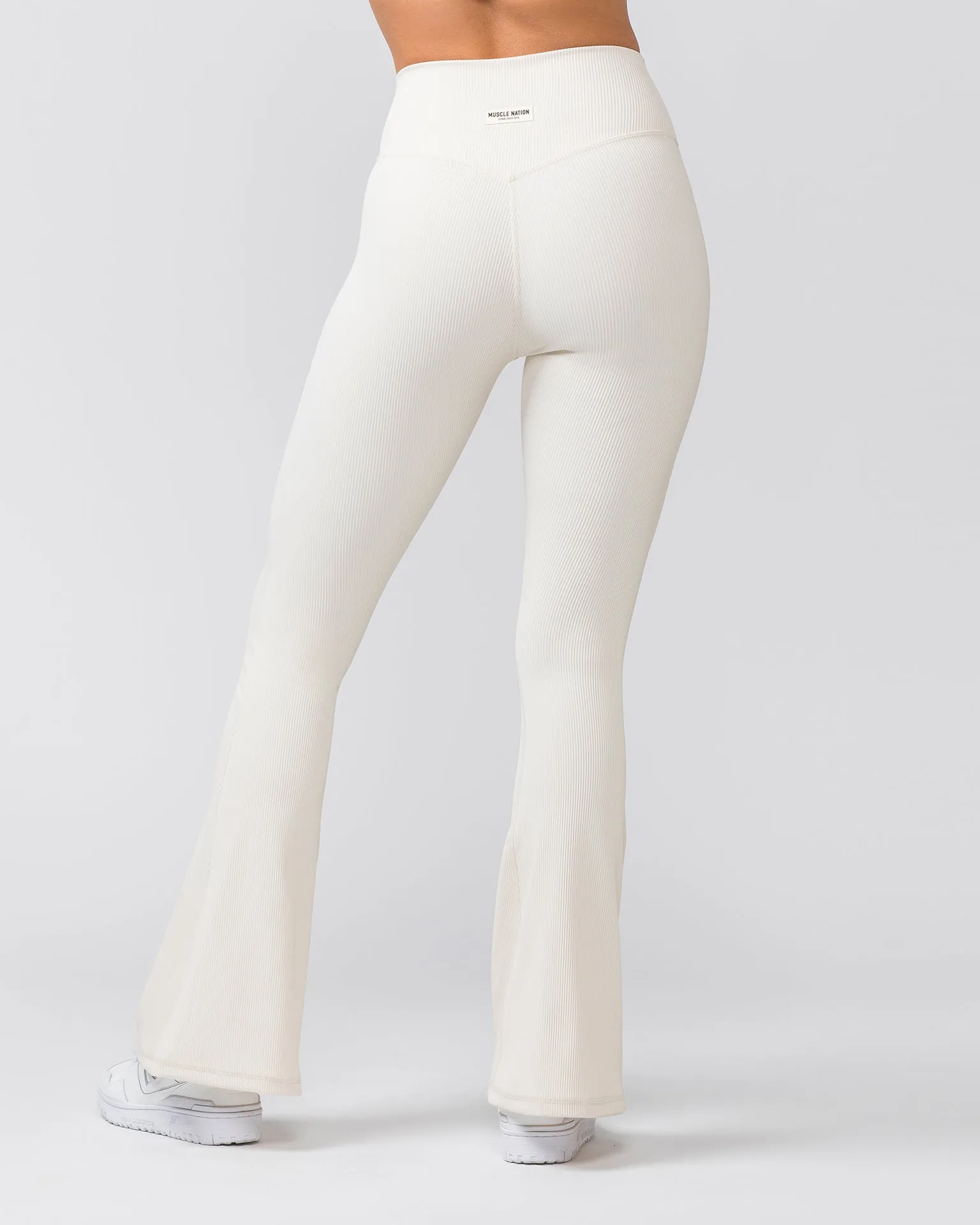 Zero Rise Rib Flare Leggings - Dew