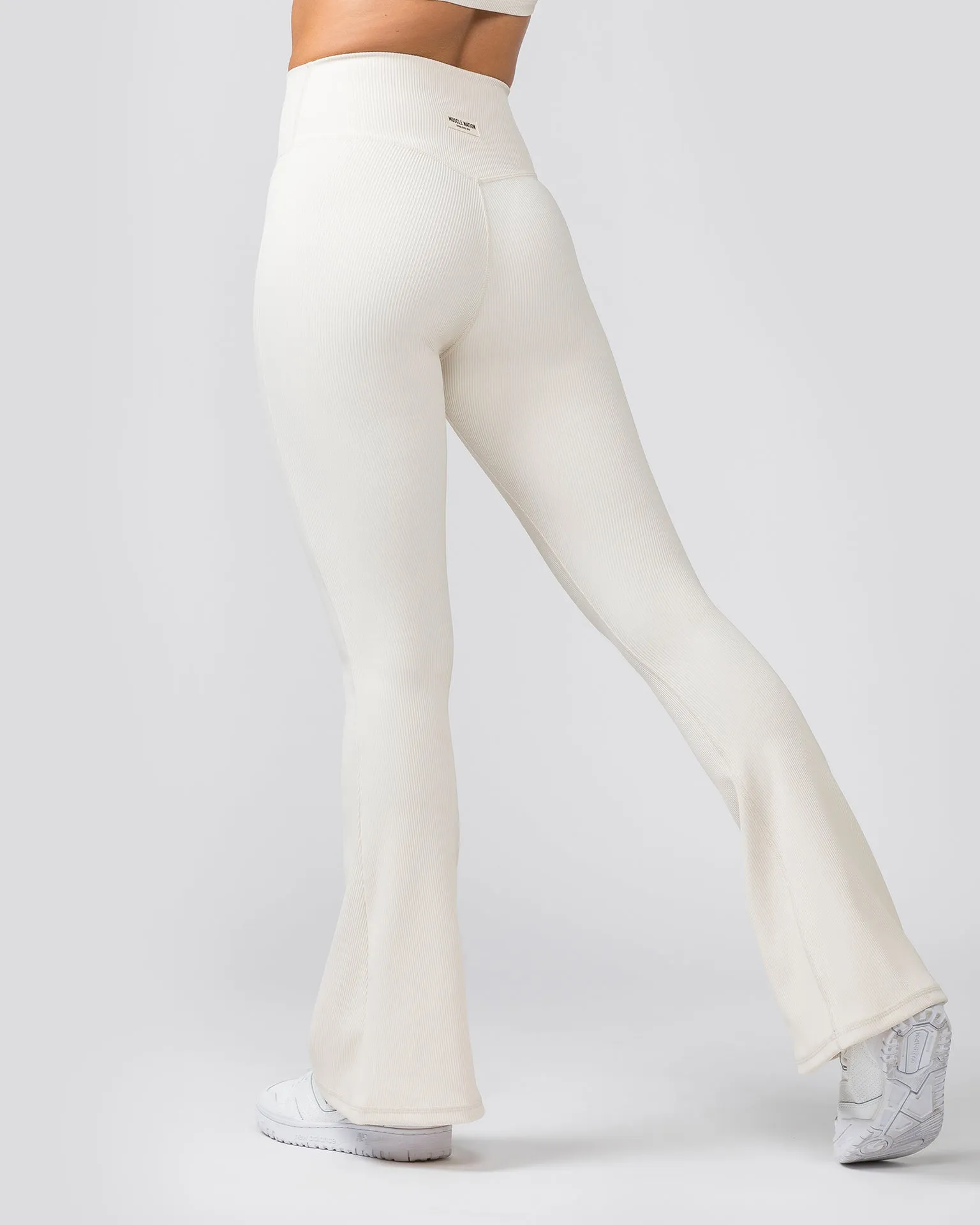 Zero Rise Rib Flare Leggings - Dew