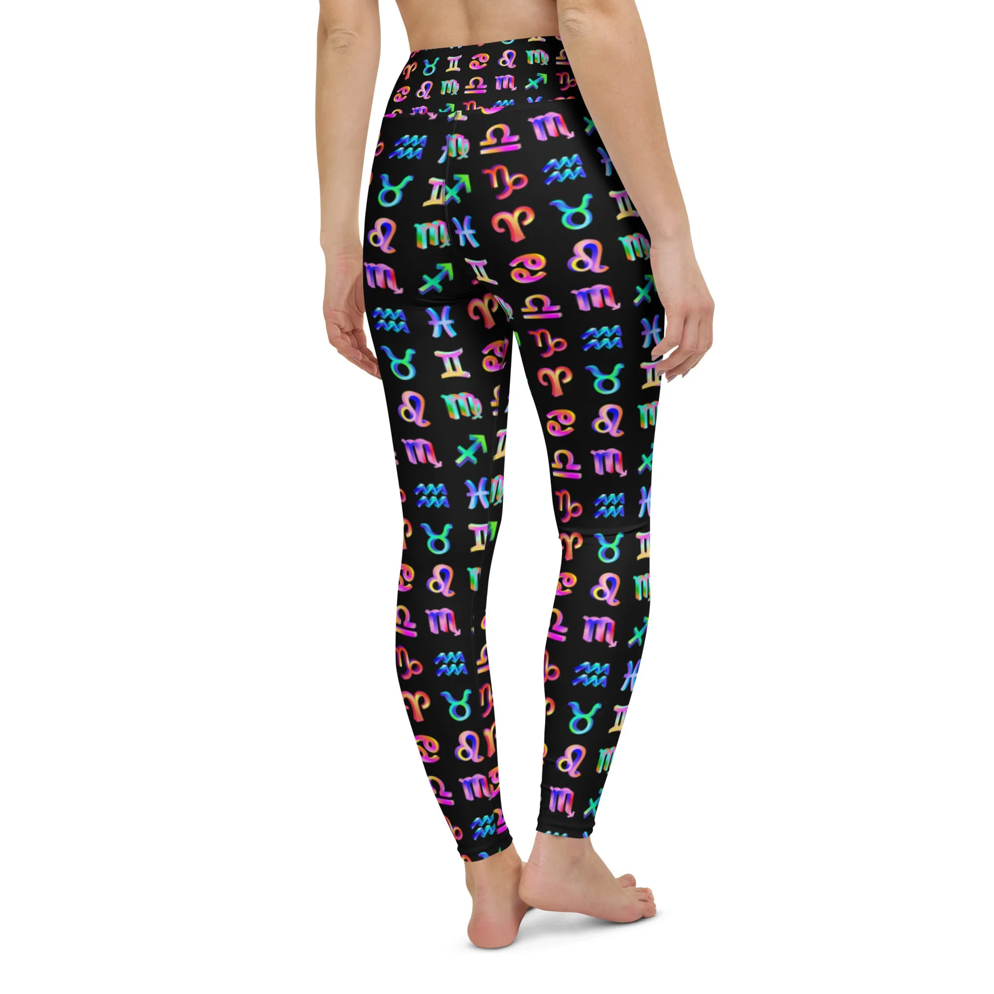 Zodiac Sign Symbols Yoga Leggings