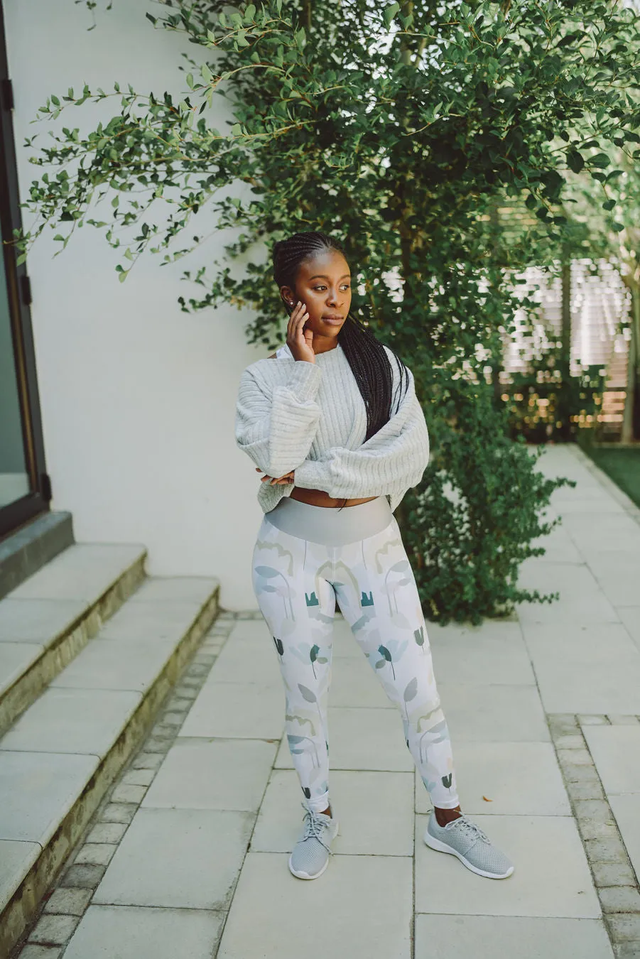 ZOE LONG LEGGINGS | GARDENIA